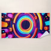 ネオンボルテックスオデッセイ ビーチタオル (正面)