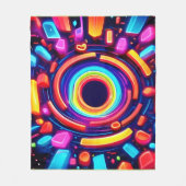 ネオンボルテックスオデッセイ フリースブランケット (正面)