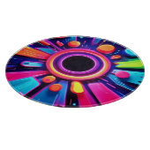ネオンボルテックス抽象芸術宇宙アート カッティングボード (角)
