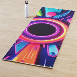 ネオンボルテックス抽象芸術宇宙アート ヨガマット