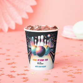 ネオンボーキッズチームイベントボーリング21歳 紙コップ