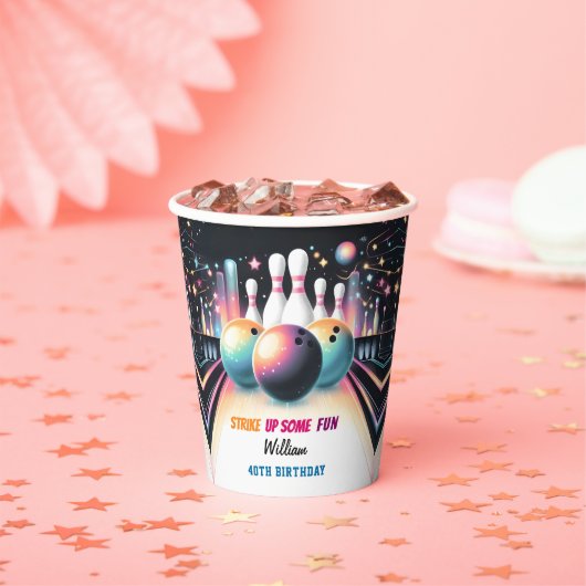 ネオンボーキッズチームイベントボーリング21歳 紙コップ (インサイチュ)
