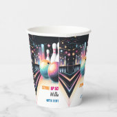 ネオンボーキッズチームイベントボーリング21歳 紙コップ (右)