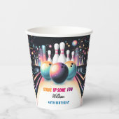 ネオンボーキッズチームイベントボーリング21歳 紙コップ (正面)