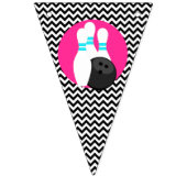 ネオンボーリングハッピーバースデーバンティング国旗のバナー バンティングフラッグ (第1の旗)