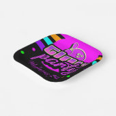 ネオンボーリングパーティーバッシュ誕生日パーティー ペーパープレート (傾斜あり)