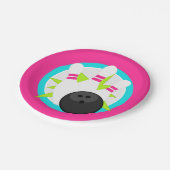 ネオンボーリングピン紙プレート ペーパープレート (アングル)