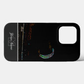 ネオンポップ・アートのアートのカイトサーファーとモノグラムとの乳母車! Case-Mate iPhoneケース (裏面 (横))