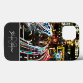 ネオンポップ・アートのアートの街の通りとモノグラム! Case-Mate iPhoneケース (裏面 (横))