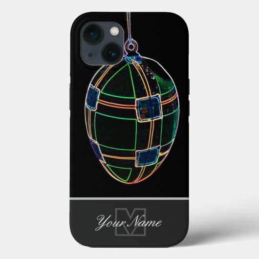 ネオンポップ・アートのアートハッピーイースター卵とモノグラム!ケース- Case-Mate iPhoneケース (裏面)