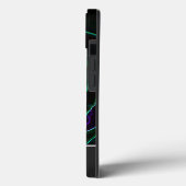 ネオンポップ・アートのアートバラの花とモノグラム! Case-Mate iPhoneケース (裏面 / 左)