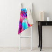 ネオンポップ・アートのアートポートレート シェルパブランケット (インサイチュ)