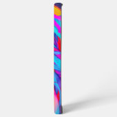 ネオンポップ・アートのアートポートレート SAMSUNG GALAXYケース (左側面)