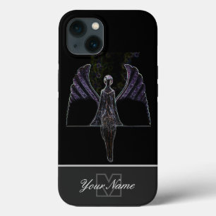 ネオンポップ・アートのアート夢の天使モノグラム！ iPhone 13ケース