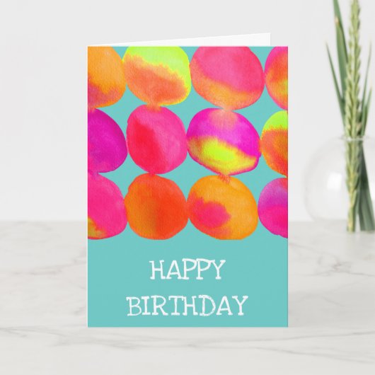 ネオンポップ・アートのアート カード (正面)