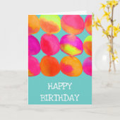 ネオンポップ・アートのアート カード (黄色い花)