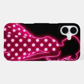 ネオンポルカドット iPhoneケース (裏面横)