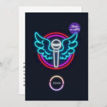 ネオンマイク卒業パーティー招待状