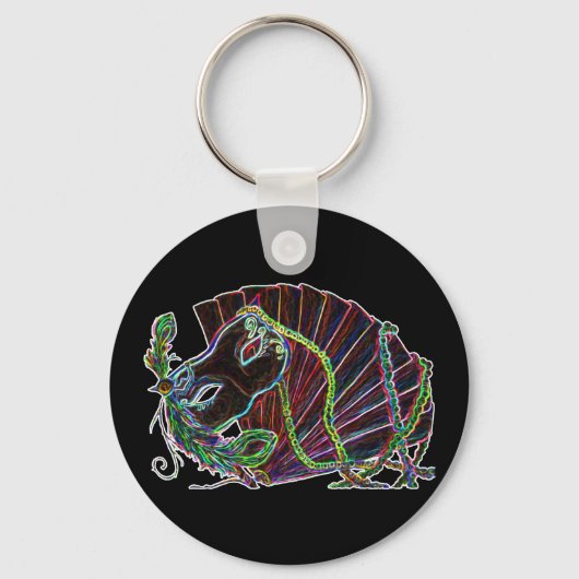 ネオンマスカレードキーチェーン キーホルダー (正面)