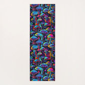 ネオンマッシュルームの雰囲気 – 生物発光グルーブ ヨガマット (裏面)