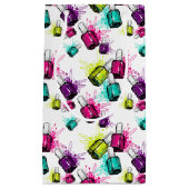 ネオンマニキュアパターン スモールペーパーバッグ (正面)