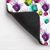 ネオンマニキュアパターン マウスパッド (コーナー)