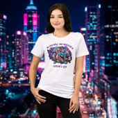 ネオンママ&息子アート | メモリーを作るティー トライブレンドTシャツ