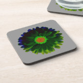 ネオンマリゴールドのコルクコースター コースター (左側)