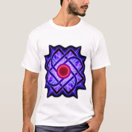 ネオンマンダラTシャツ – パープルグロー Tシャツ
