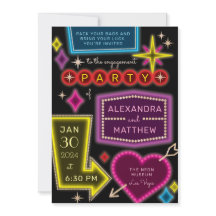 ネオンマーキーシンボルや象徴ラスベガス婚約パーティ