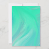 ネオンマーブルライムタイポグラフィ結婚ズInv招待状 招待状 (裏面)