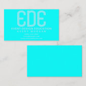 ネオンミニマルシアン 名刺 (正面/裏面)