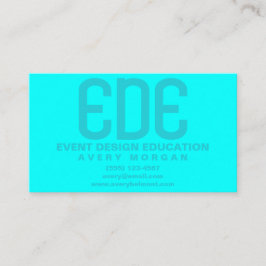 ネオンミニマルシアン 名刺