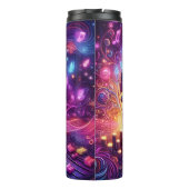 ネオンミュージックミキサーヘッドフォン抽象芸術 タンブラー (裏面)