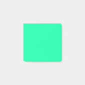 ネオンミント単色ミニマリスト ポストイット (正面)