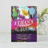 ネオンメトロポリスシティ ライト バースデー インビテーション (スタンド正面)