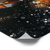 ネオンメトロポリス – 超現実的な都市の夜景 ポスター (角)