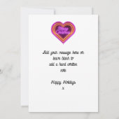 ネオンメリークリスマスカーパーソナライズされたド 招待状 (裏面)