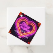 ネオンメリークリスマスパーソナライズされた フェイバータグ (インサイチュ)