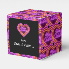 ネオンメリークリスマスパーソナライズされた フェイバーボックス