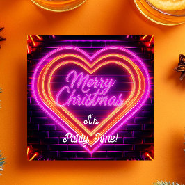 ネオンメリークリスマスパーティー 招待状