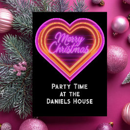 ネオンメリークリスマスパーティー 招待状