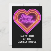 ネオンメリークリスマスパーティー 招待状 (正面)