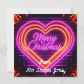 ネオンメリークリスマス 招待状 (正面)