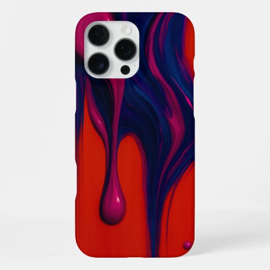 ネオンメルトフローiPhone 16 Pro Maxケース iPhoneケース (裏面)