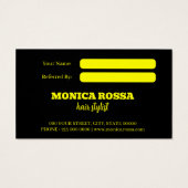 ネオンモダンイエローブラック紹介カード (裏面)