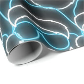 ネオンモダンクリスマスサンタ ラッピングペーパー (ロールコーナー)