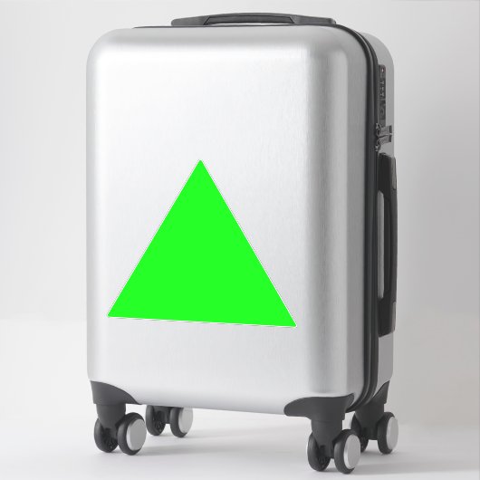 ネオンモダングリーンスクリーン大三角矢印 シール (スーツケース)
