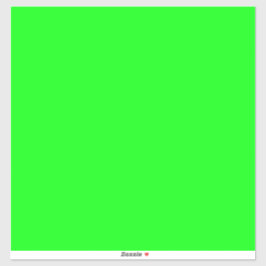 ネオンモダングリーンスクリーン明るい大きい正方形 シール