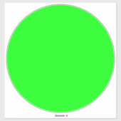 ネオンモダングリーンスクリーン明るい大きなフロアサークル シール (シート)